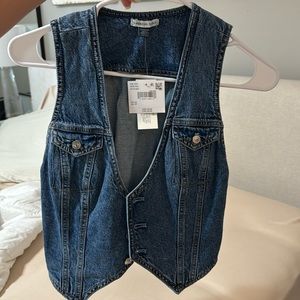 NWT Denim Vest